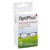 Optiplus Anti-Fog Brillentücher - Einmaltücher - 30 Stück