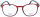 ELLE Kunststoff-Lesebrille in mattem Rot mit hochwertigem Federscharnier und extra großem Blickfeld - EL15931RE +2,00 dpt