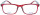 Rote ELLE Lesebrille aus transparentem Kunststoff mit gemusterten Bügeln und Federscharnier - EL15934RE