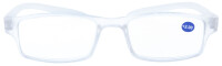 Fertiglesebrille aus Kunststoff HANGOVER LIFE in Transparent mit extra langen Bügeln + 2,00 dpt