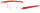 Dezente, randlose Kunststoff - Lesehilfe UNIVERSAL in Feuerrot / Transparent + 2,00 dpt