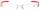 Dezente, randlose Kunststoff - Lesehilfe UNIVERSAL in Feuerrot / Transparent + 2,00 dpt