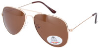 Piloten-Sonnenbrille Montana Eyewear MP94B aus goldenem...
