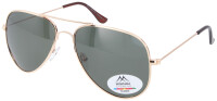 Piloten-Sonnenbrille Montana Eyewear MP94E aus goldenem...