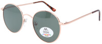 Roségoldene Panto-Sonnenbrille Montana Eyewear...