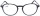 Moderne Kunststoff - Fertiglesebrille FERDINAND in Schwarz mit Metallbügeln inkl. Etui + 2,00 dpt