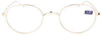 Runde Lesebrille LENNARD aus hochwertigem Metall in Gold + 1,50 dpt
