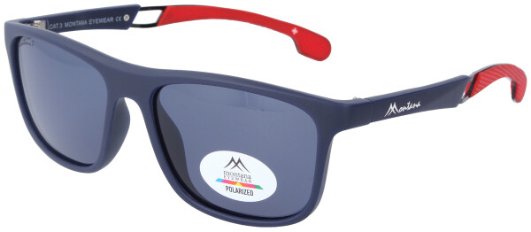 Dunkelblaue Sport-Sonnenbrille Montana Eyewear SP318 mit grauer Tönung und Polarisation