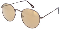 Braune Panto-Sonnenbrille Montana Eyewear MS92 aus Metall...