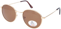 Goldene Panto-Sonnenbrille Montana Eyewear MP92-XL aus...