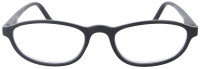 Klassische Kunststoff - Lesebrille MR57 von Montana in Schwarz inkl. Einstecketui + 2,50 dpt