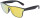 Schwarze Kunststoff-Sonnenbrille Montana Eyewear MS47 mit rot/gelb verspiegelten Gläser und Polarisation