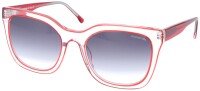 Extravagante Sonnenbrille aus rot-transparentem...