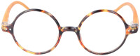 Stilvolle Panto - Lesebrille / Lesehilfe LENNON in Havanna +2,00 dpt