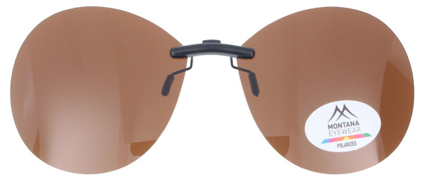 Montana Eyewear C4B polarisierender Sonnenschutzvorhänger mit praktischem Clip on in Braun