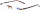 Dezente, randlose Lesebrille LIGHT in Havanna im klassischen Design + 2,00 dpt