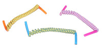 Praktisches JULBO Spiralband in Rosa - Lila mit Silikon Tube - Endstück für Kinder