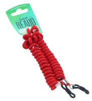 Flexibles JULBO Spiralband in Rot mit Silikon Gummi -...