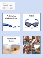 Coole ACTIVE SOL PIRATES Kinder-Sonnenbrille 2 - 6 Jahre mit Polarisation