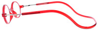 ROUNDMAG - praktische Lesebrille in Rot mit einstellbaren Bügeln und Magnetverschluss + 2,00 dpt
