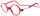 ROUNDMAG - praktische Lesebrille in Rot mit einstellbaren Bügeln und Magnetverschluss + 2,00 dpt