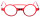 ROUNDMAG - praktische Lesebrille in Rot mit einstellbaren Bügeln und Magnetverschluss + 2,00 dpt