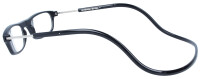 Funktionelle Magnet-Fertiglesebrille in Schwarz TWEEMAG mit verstellbaren Umhänge-Bügeln + 2,00 dpt