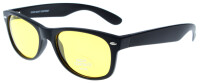 High Contrast Sonnenbrille in Schwarz X178 mit kontrastreichen gelben Gläsern