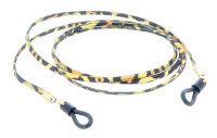 Brillenkordel im gelb - orangem Leopard Design: Wilde...