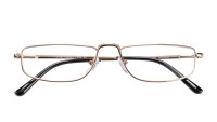 Goldfarbene Metall Fertig-Lesebrille GARDA mit...