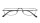 Gunfarbene Metall Fertig-Lesebrille GARDA mit Federscharnier und Einstecketui