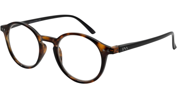 Tolle Fertiglesebrille SASHA mit Federscharnier aus robustem Kunststoff  Havanna / Schwarz
