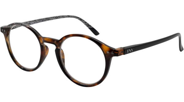 Tolle Fertiglesebrille SASHA mit Federscharnier aus robustem Kunststoff  Havanna / Schwarz +1,50 dpt