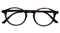 Tolle Fertiglesebrille SASHA mit Federscharnier aus robustem Kunststoff  Havanna / Schwarz +1,50 dpt