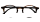 Tolle Fertiglesebrille SASHA mit Federscharnier aus robustem Kunststoff  Havanna / Schwarz +1,50 dpt