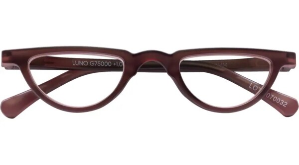 Schicke Fertiglesebrille LUNO aus recyceltem Kunststoff mit Federscharnier und Einstecketui in Lila