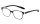 Lesebrille "Juno" aus Kunststoff in Schwarz mit Federscharnier und passendem Etui