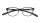 Lesebrille "Juno" aus Kunststoff in Schwarz mit Federscharnier und passendem Etui