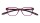 Lesebrille "Juno" aus Kunststoff in Beere mit Federscharnier und passendem Etui