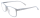 Moderne, eckige Lesebrille MR62 mit Federscharnier aus leichtem Kunststoff in Grau Matt