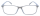 Moderne, eckige Lesebrille MR62 mit Federscharnier aus leichtem Kunststoff in Grau Matt