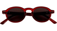 Schöne Sonnenbrille FIJI in Dunkelrot aus recyceltem Kunststoff
