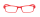 Praktische Lesebrille Emil mit flexiblen Scharnieren und langen Halsbügeln in Rot