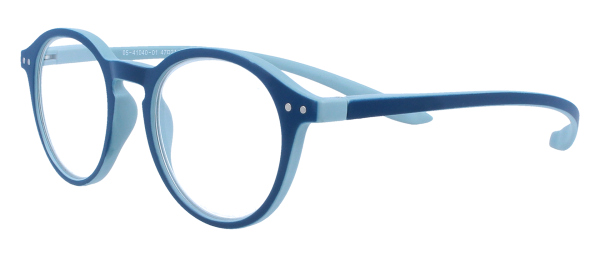 Komfortable Lesebrille Theo mit Neckholder-Bügeln und flexiblem Federscharnier in Blau