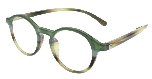 SPECNECS Lesebrille in Grün mit extra langen Bügeln in modernem Pantodesign