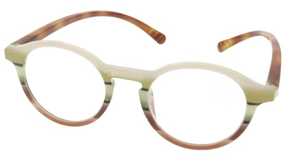SPECNECS Lesebrille in Braun mit extra langen Bügeln in modernem Pantodesign