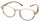 SPECNECS Lesebrille in Braun mit extra langen Bügeln in modernem Pantodesign