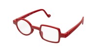 Moderne rote Design-Lesebrille Donald mit asymmetrischem...