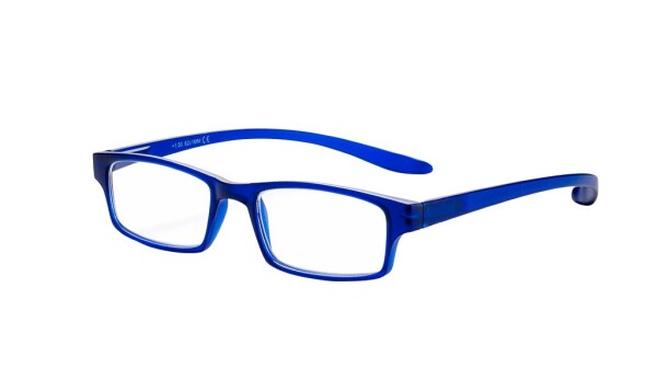 Lesebrille Blau Elegante Lesehilfe Extra Lange Bügel inkl. Passendem Etui