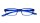 Lesebrille Blau Elegante Lesehilfe Extra Lange Bügel inkl. Passendem Etui
